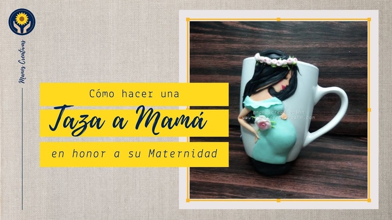 Cómo hacer una taza para Mamá Embarazada, Escuela Manos