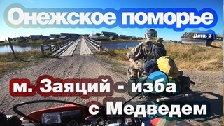 #ОнежскоеПоморье на троих. День Третий мыс Заяцкий  - Лопшеньга Изба с Медведем