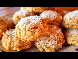 GALLETAS DE AVENA Y COCO SIN AZÚCAR 3 Ingredientes SALUDABLES VEGANAS Recetas de Gri