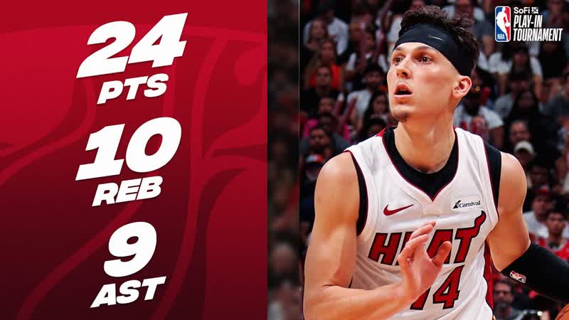 Tyler Herros Near Triple Double Performance In the, So Fi Play In , April 19,
