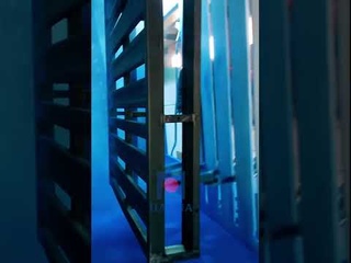 shelf tray shelves economical powder coating line solution from HANNA manufacturer