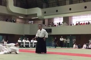 Chida Sensei at the 8th Renshinkai demonstration 2015