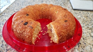 Pan dulce de coco, y cranberry