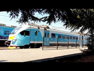 Электропоезд ЭП2Д-0119 сообщением Евпатория - Севастополь Ст. Евпатория