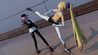MMD Fight Teto VS Neru (Round 1) DL Links