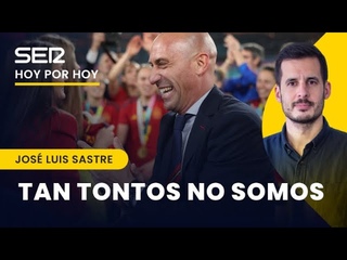 Tan tontos no somos: la reaccin de Sastre al beso de Rubiales con Jenni Hermoso