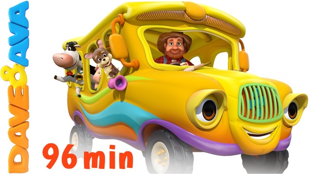 The Wheels on the Bus Animal Sounds Song, Nursery Rhymes Compilation from Dave and
