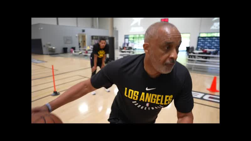 Lakers Juan Toscano Anderson Asst. Coach Phil Handy Exclusive Handle Workout Swish