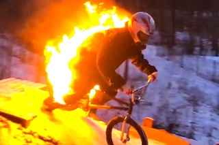 ЧУТЬ НЕ СГОРЕЛ на BMX