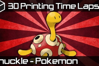 3D Printing Time Lapse | Red Shuckle Pokemon | Airwolf3D HDX 3D Printer