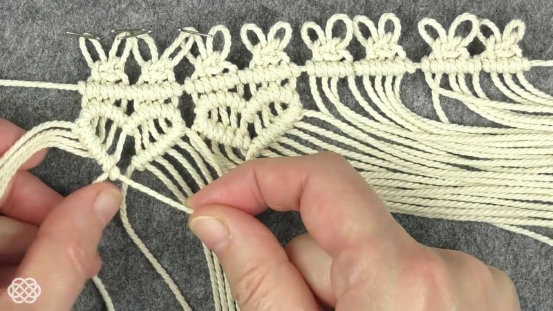 HEART LACE MACRAME JAR COVER
