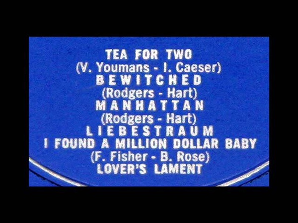 Ashley Adams Trio, 1957: Tea For Two; Bewitched; Manhattan Youmans, Rodgers,