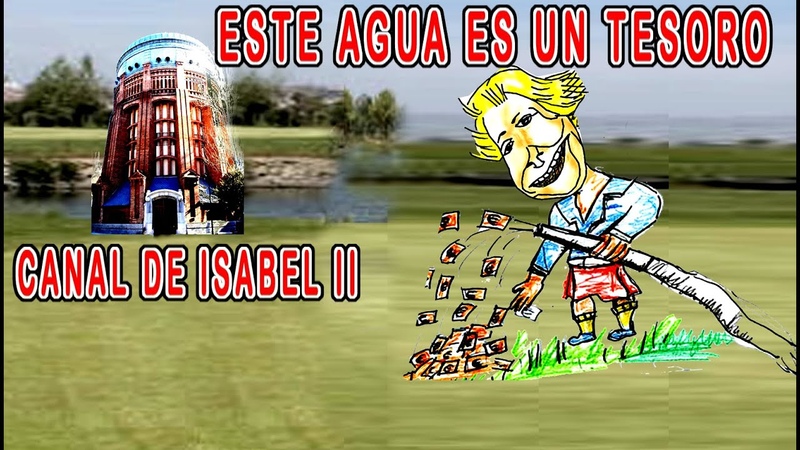 Manifestación contra la privatización del agua del Canal de Isabel II por Esperanza