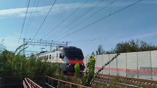 Электропоезд ЭП2Д-0117 ЦППК перегон Дмитров - Каналстрой