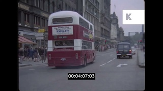 1960s, 1970s Edinburgh, Scotland, Princes Street Traffic, 35mm