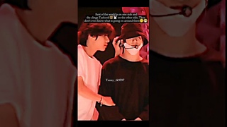 Taehyungie🐻 there’s enough space for you to pass😌 #taekook #tae #jk #vkook #taekookers #kookv #kpop