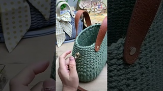 How to craft a handbag with rope #crochet #diy #craft #handmade