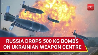 Russia Blows Up Giant Ukrainian Weapon Centre With 500 KG Bombs Dramatic Attack On Cam