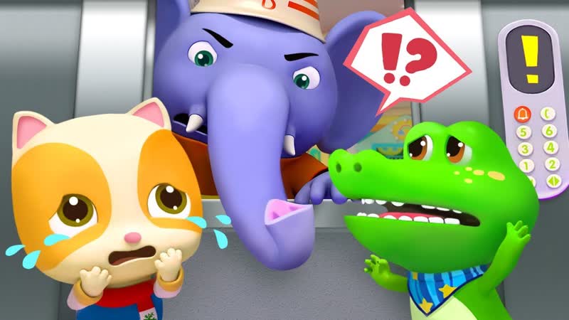 The Elevator is Broken, Elephant Firefighter, Play Safe, Nursery Rhymes, Kids Songs, Baby