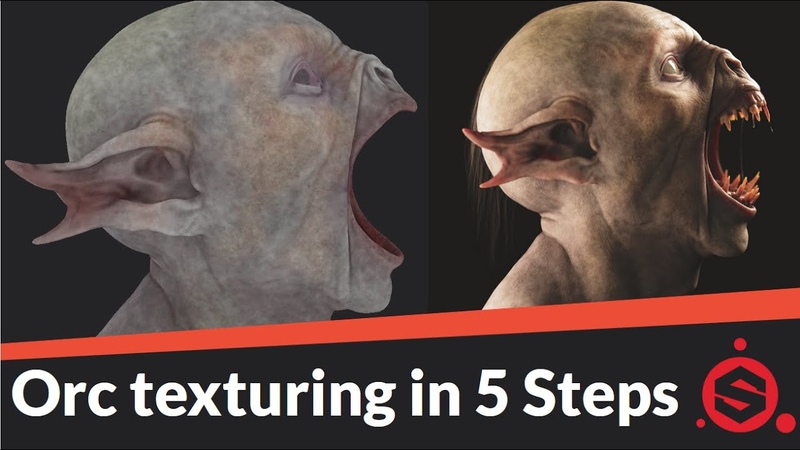 Texturing an orc in 5 Steps Substance Painter