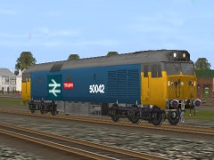 British Rail Class 50 No 50042 Triumph