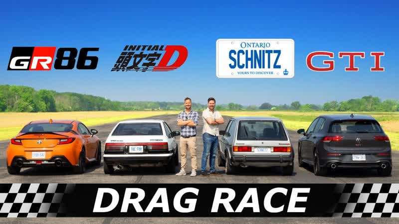 Toe Foo and Schnitz vs NEW Golf GTI and Toyota GR86, , DRAG ROLL