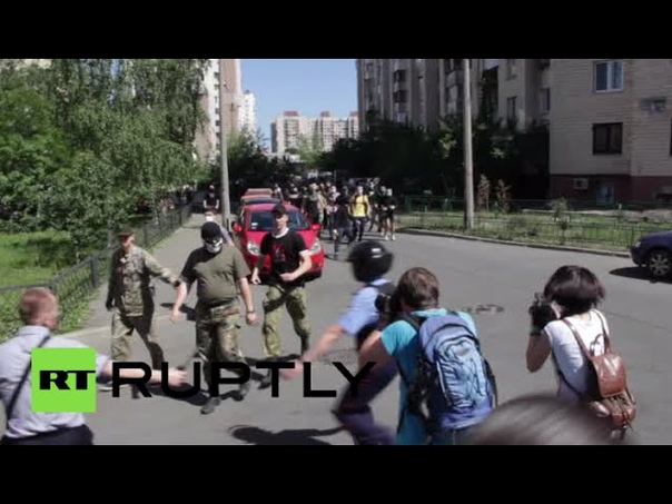 Ukraine radicals clash with police, LGBT activists at gay pride rally in