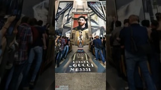 Lionel Messi is a prestigious and sophisticated catwalk model for the Gucci brand  4K AI   8